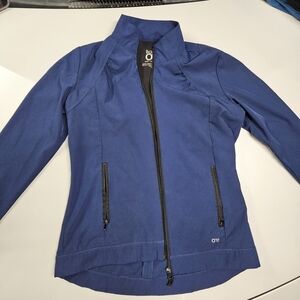 barco one scrubs jacket in navy blue